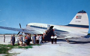 Passengers boarding C-46