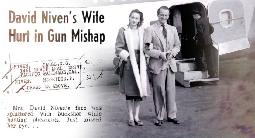 Hjördis and David Niven