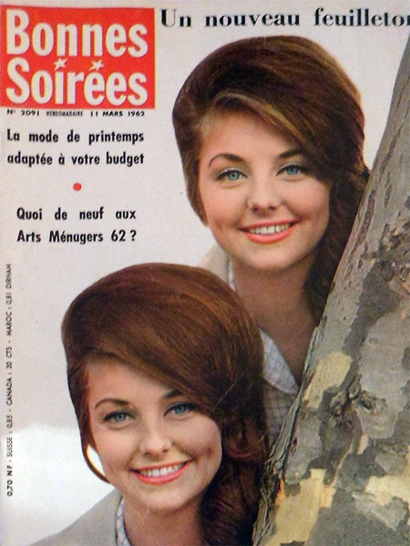 Maj-Lis and Gudrun Genberg, French magazine cover, march 1962
