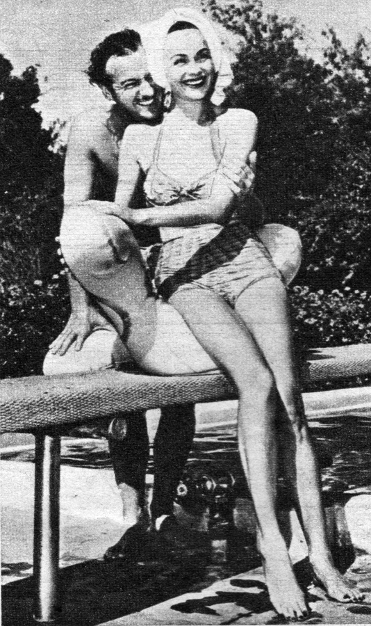 David and Hjordis Niven. Pacific Palisades, 1949