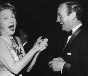 Hedda Hopper with David Niven