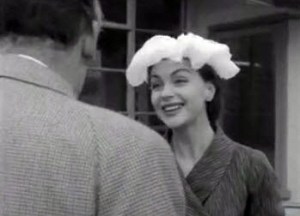 Hjordis Niven, London Airport, May 1956. 