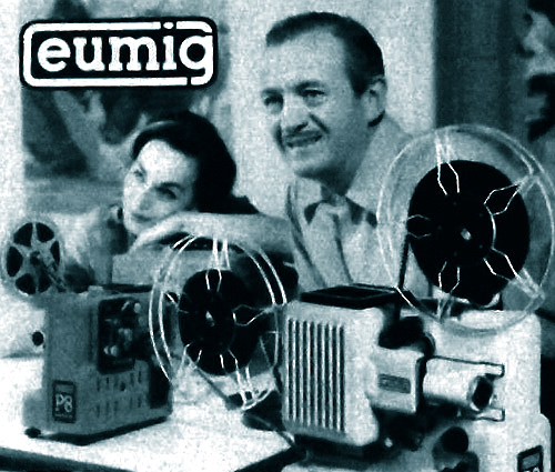 David And Hjordis Niven advertising home cine equipment, 1960