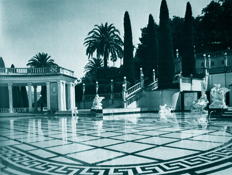 'San Simeon' - home of William Randolph Hearst Jnr and his wife Austine (ex Mes Igor Cassini)