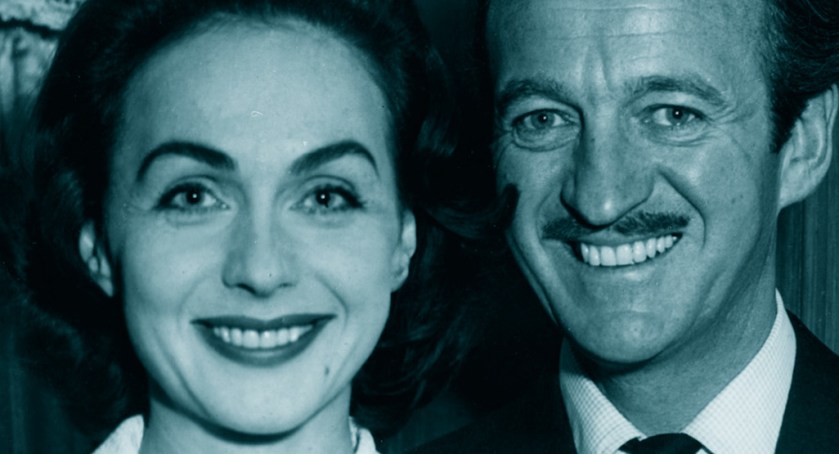 Hjordis and David Niven, 1956-1957