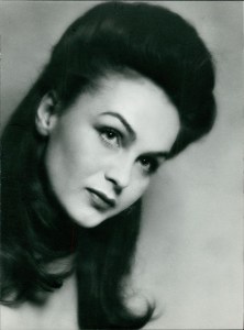 Hjordis Genberg in the 1940s, sporting a rather 1960s hairstyle.