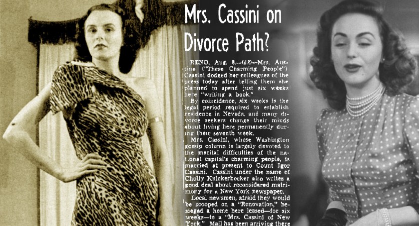 Austine Cassini and Hjordis Niven, LIFE 1946-48