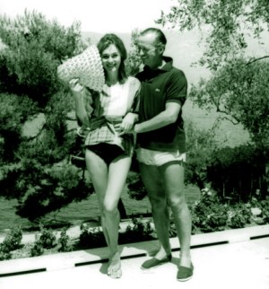 David and Hjordis on holiday at La Scoglietto, August 1961