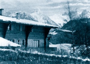 Hjordis and David Niven's chalet in Chateau D'Oex