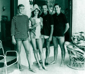 The Niven family, Saint-Jean-Cap-Ferrat, summer 1961