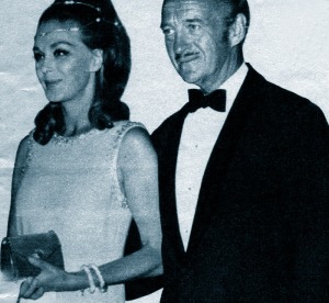 Hjördis and David Niven attend a Red Cross Ball in Monte Carlo, 1969