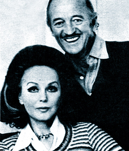 David and Hjördis Niven, 1977