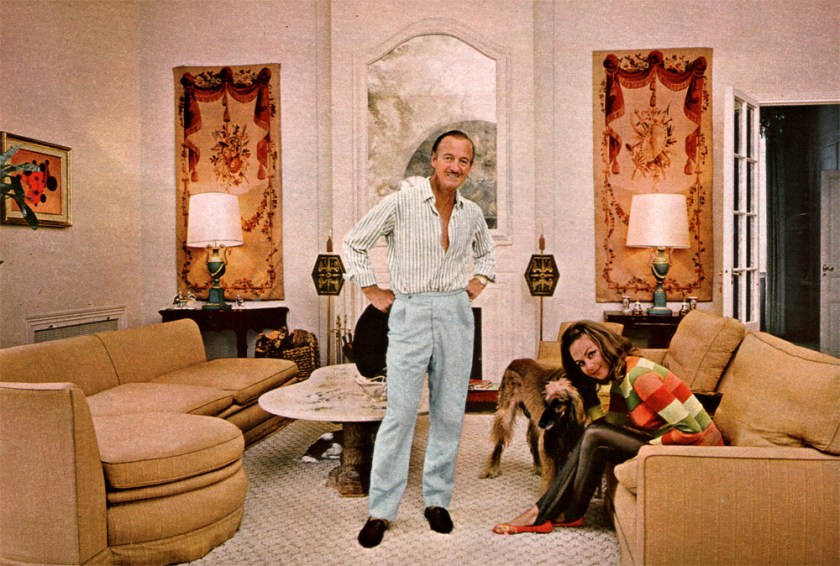 David and Hjordis Niven at Lo Scoglietto, 1967