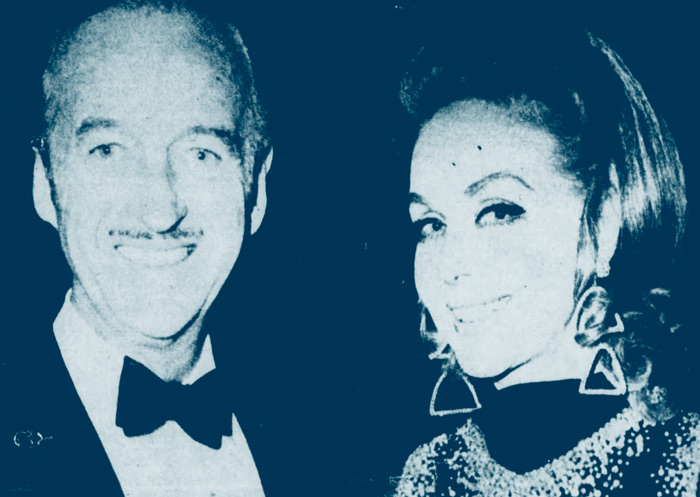 David and Hjordis Niven. February 1975