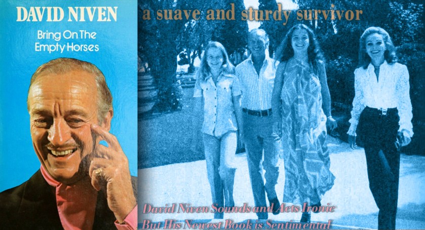 1975 - David Niven and his wife, Hjordis