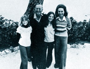 David Niven and family, Switzerland 1977
