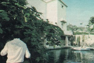 David Niven at Lo Scoglietto, 1977