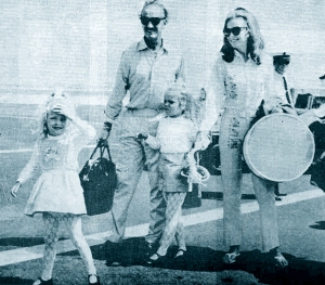 David Niven with his family, July1968