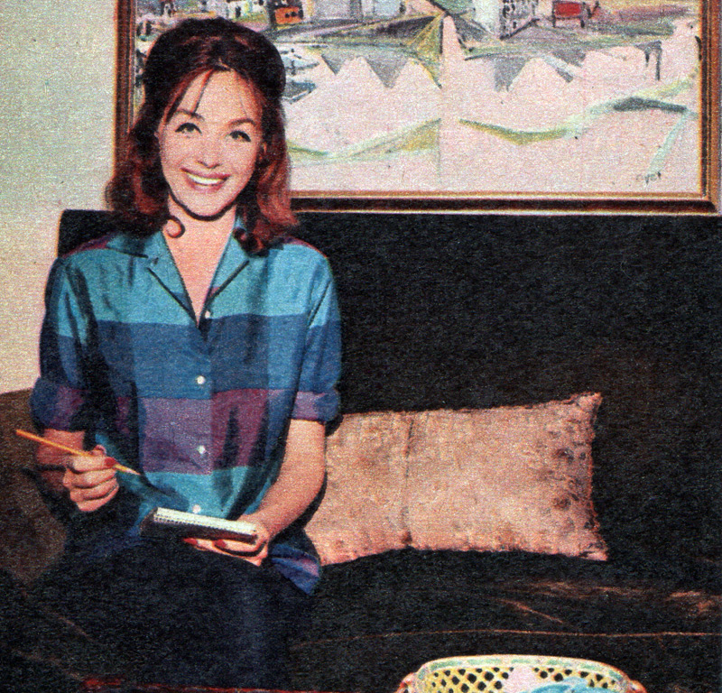 Hjordis Niven writing, 1960