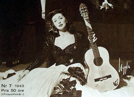 Rosita Serrano on the cover of a Swedish magazine in early 1943.