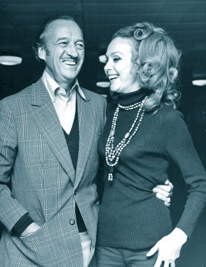 David and Hjordis Niven, London 1971