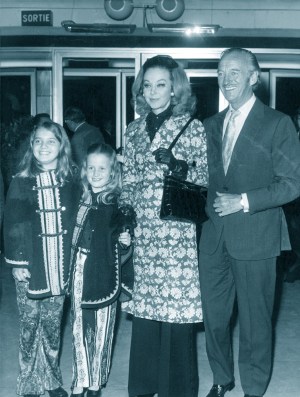 David Niven and his family, 1972