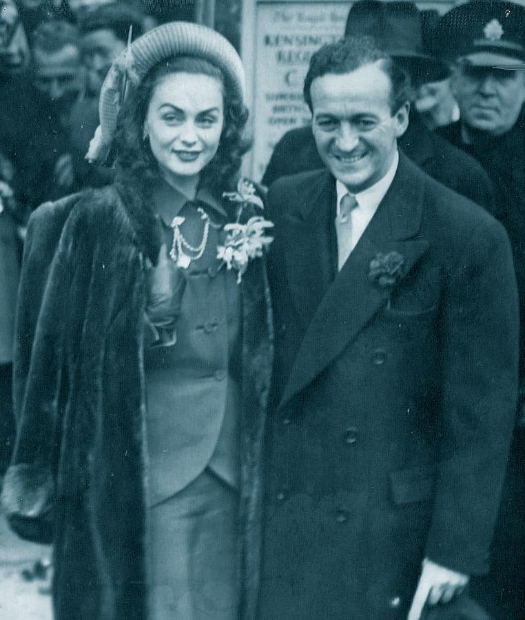 David Niven and Hjordis Genberg-Tersmeden, 1948