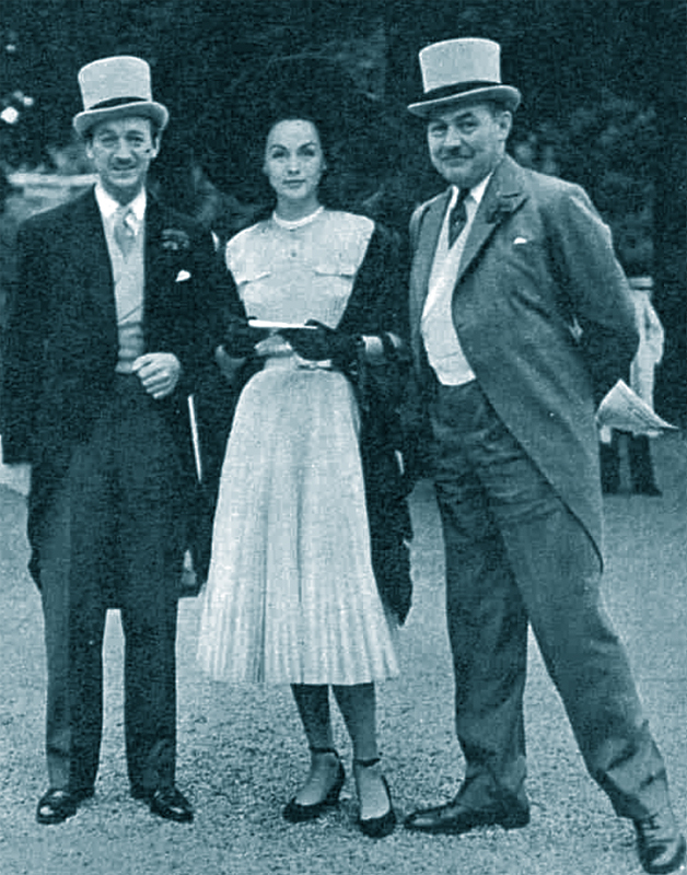 David and Hjordis Niven, Longchamp 1951