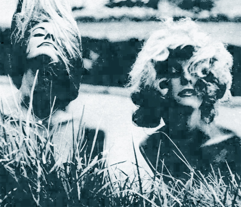 Gudrun and Maj-lis Genberg pictured at The Pink House in March 1960.