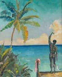 David Niven painting, 1955