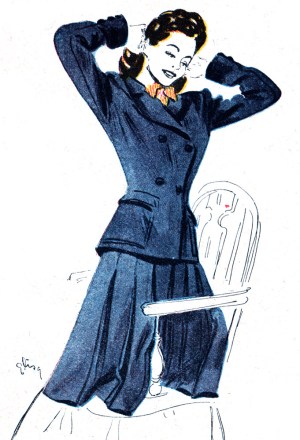 Hjördis Tersmeden. NK suit, 1945