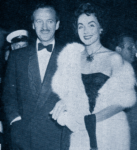 David and Hjordis Niven, 1954