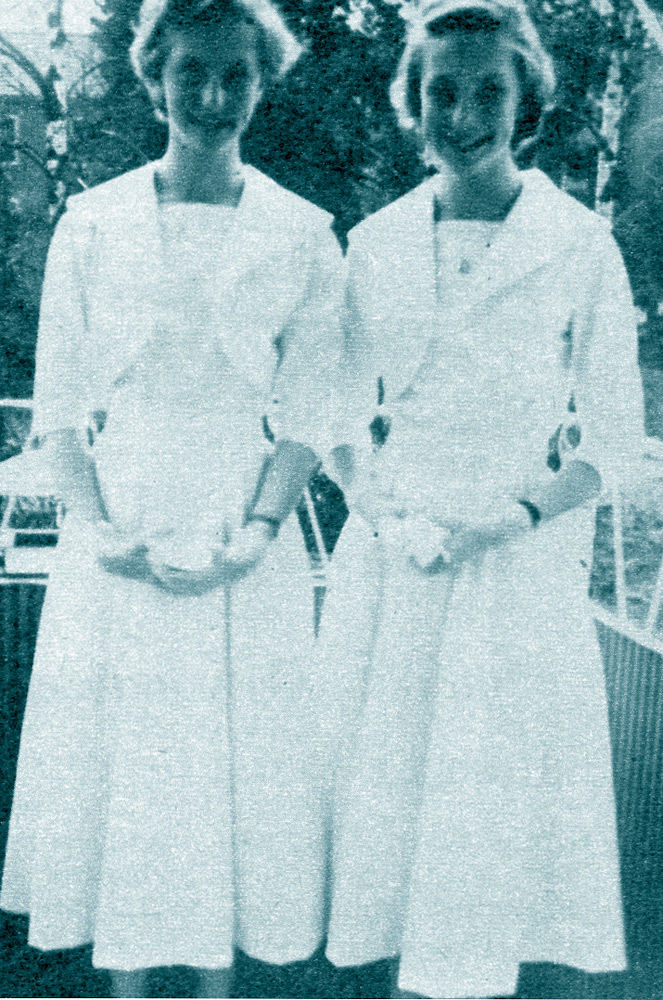Gudrun and Maj-lis Genberg, aged 15