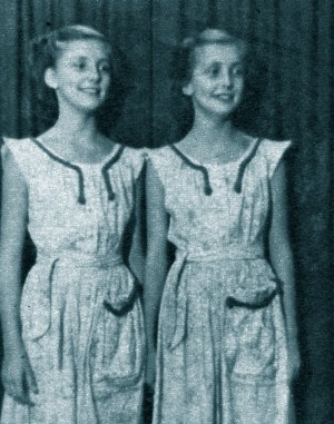Gudrun and Maj-lis Genberg in 1952.