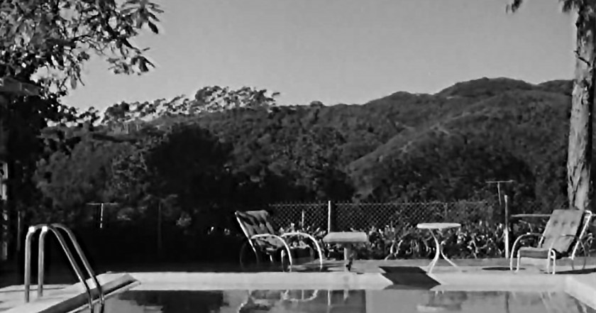 The Pink House swimming pool, in 1950