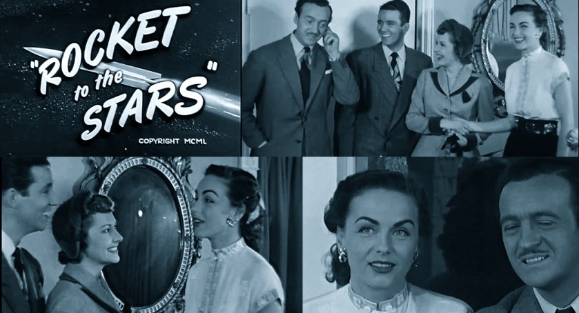 David and Hjordis Niven on 'Rocket To The Stars', 1950