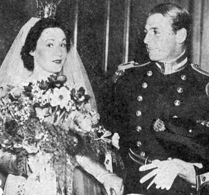 Ulla Bussler with Captain Roger P Hill. November 1937