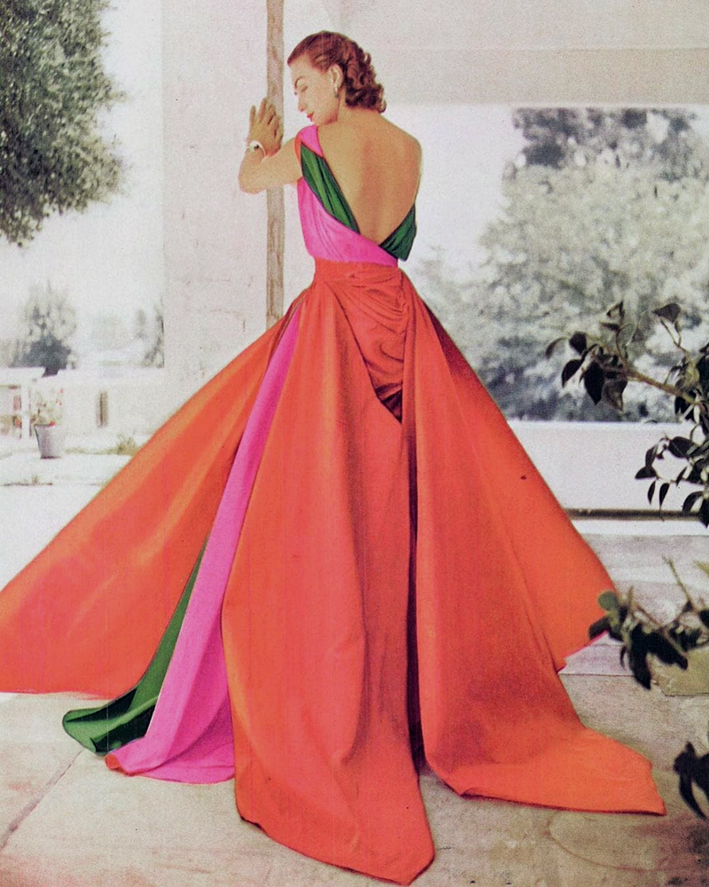 Hjördis Niven posing for Town & Country magazine, for their November 1949 issue.