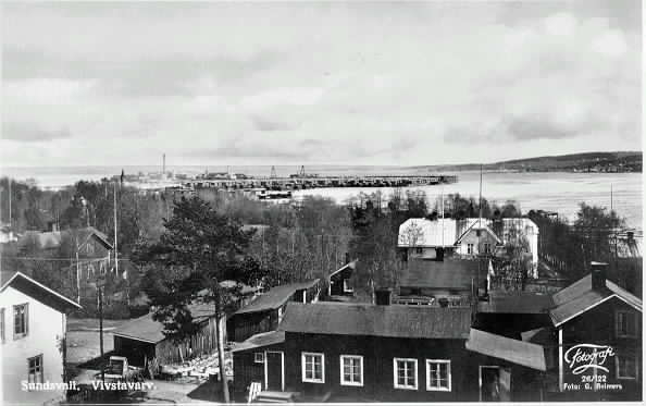 View over Vivstavarv and Timrå, 1935-45.