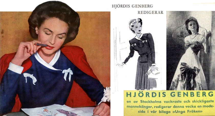 Hjördis Genberg as guest editor for Unga Fröken, 1944