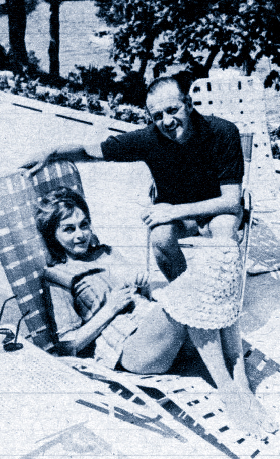 Hjordis and David Niven in 1960