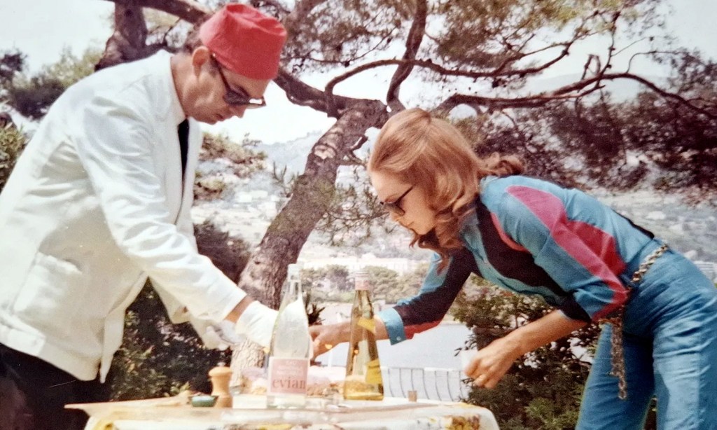 Hjördis Niven and the Niven family's cook