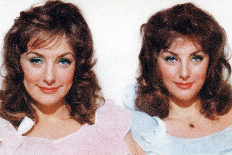 Pia and Mia Genberg with colours aligned.